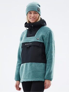 Montec Teal Lima Pullover with Black Chest Pocket